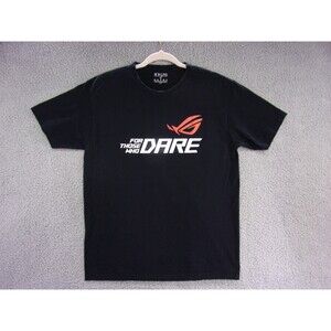 Hard Rock Shirt Mens Large Republic of Gamers Black Those Who Dare Cafe Dubai